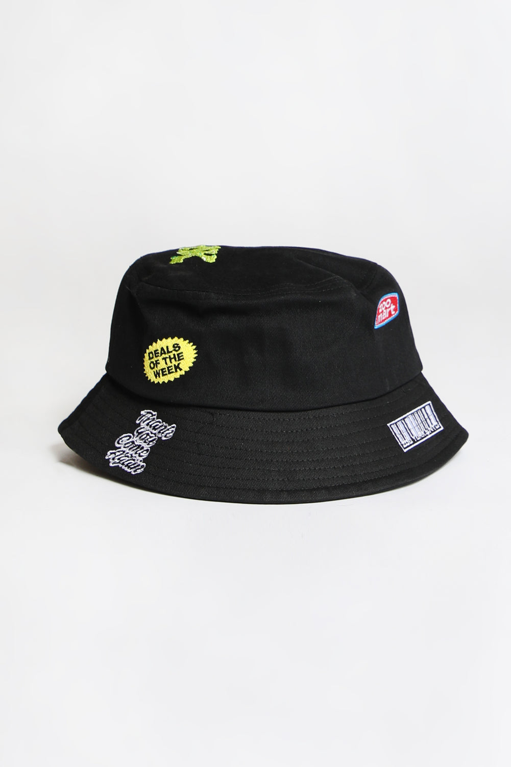Zoo York Mens Zoomart Patch Bucket Hat Black