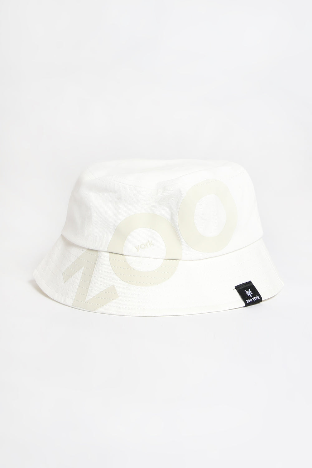 Zoo York Unisex Large Text Bucket Hat White