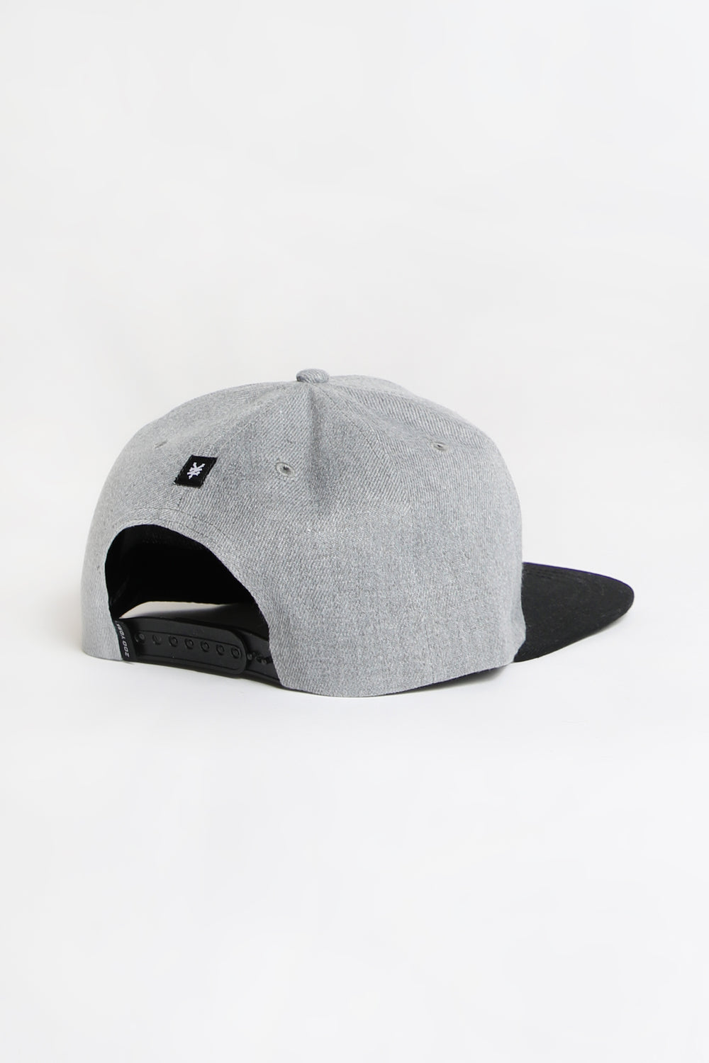 Casquette à Bord Plat Grand Logo Zoo York Homme Gris Noir