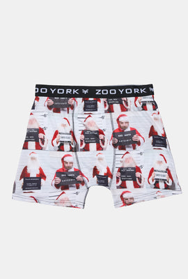 Zoo York Mens Santa Mugshot Boxer Brief