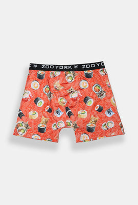 Zoo York Mens Cats & Sushi Boxer Brief