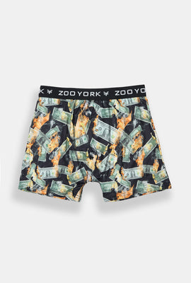 Zoo York Mens Burning Money Boxer Brief