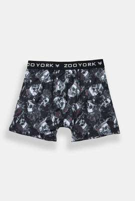 Boxer imprimé crânes et fumée Zoo York homme