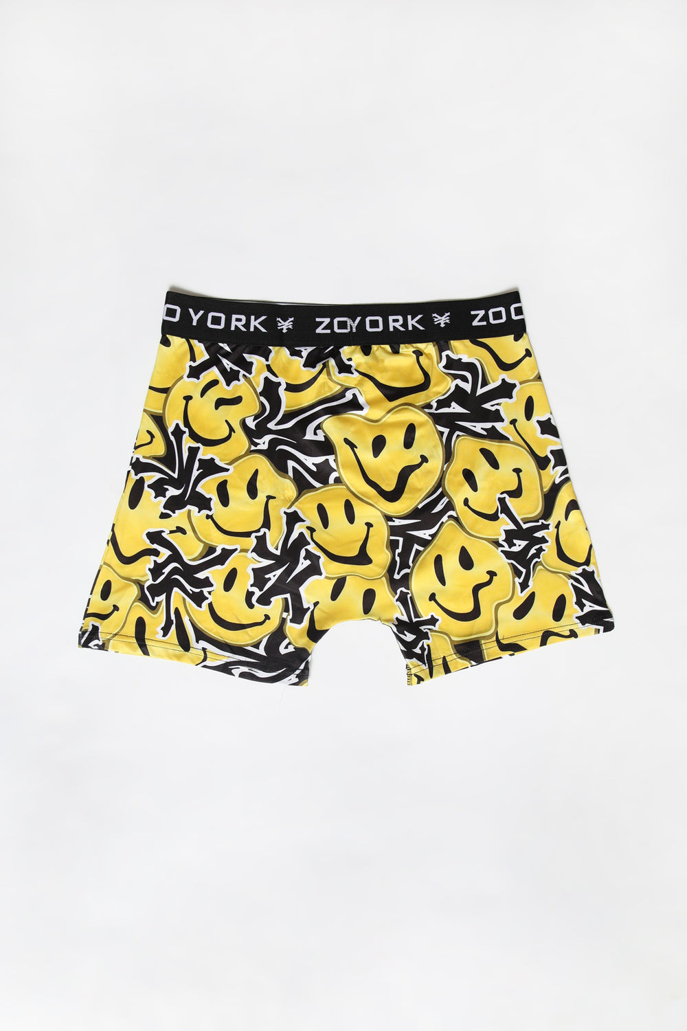 Zoo York Mens Melted Smiley Boxer Brief Yellow