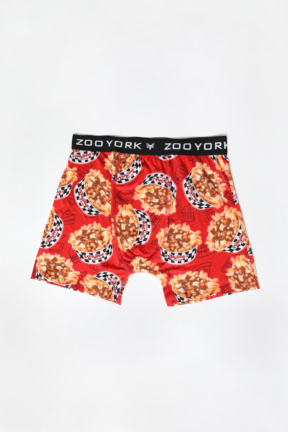 Zoo York Mens Poutine Boxer Brief Red
