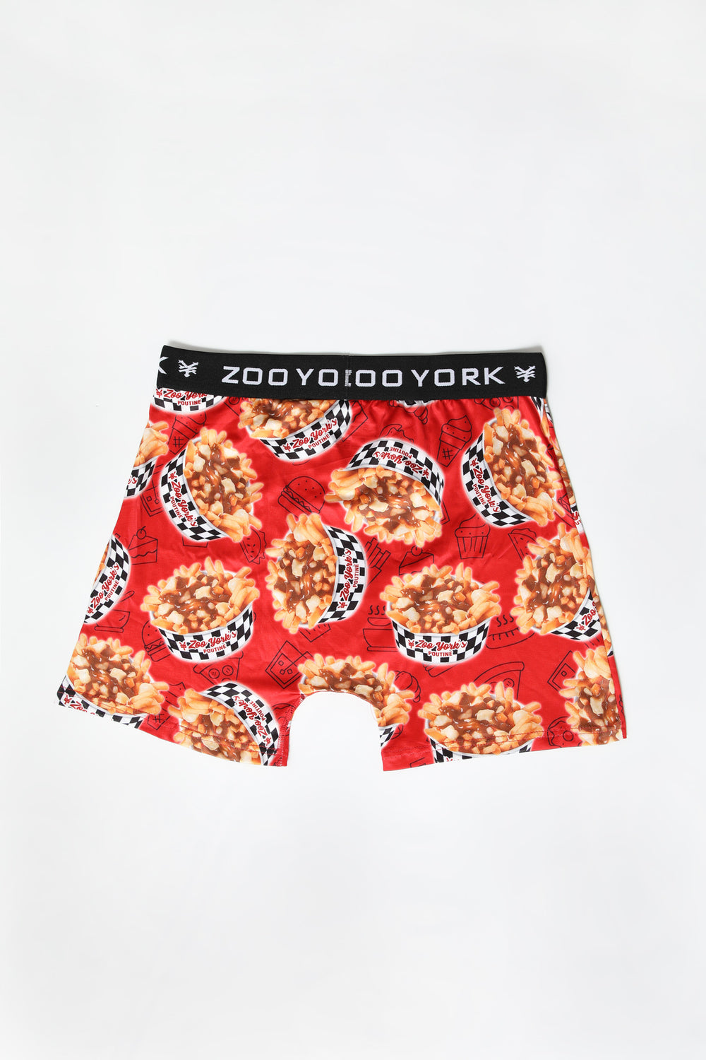 Zoo York Mens Poutine Boxer Brief Red