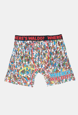 Boxer imprimé Where's Waldo? homme