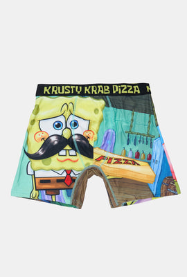 Mens SpongeBob Krusty Krab Pizza Boxer Brief