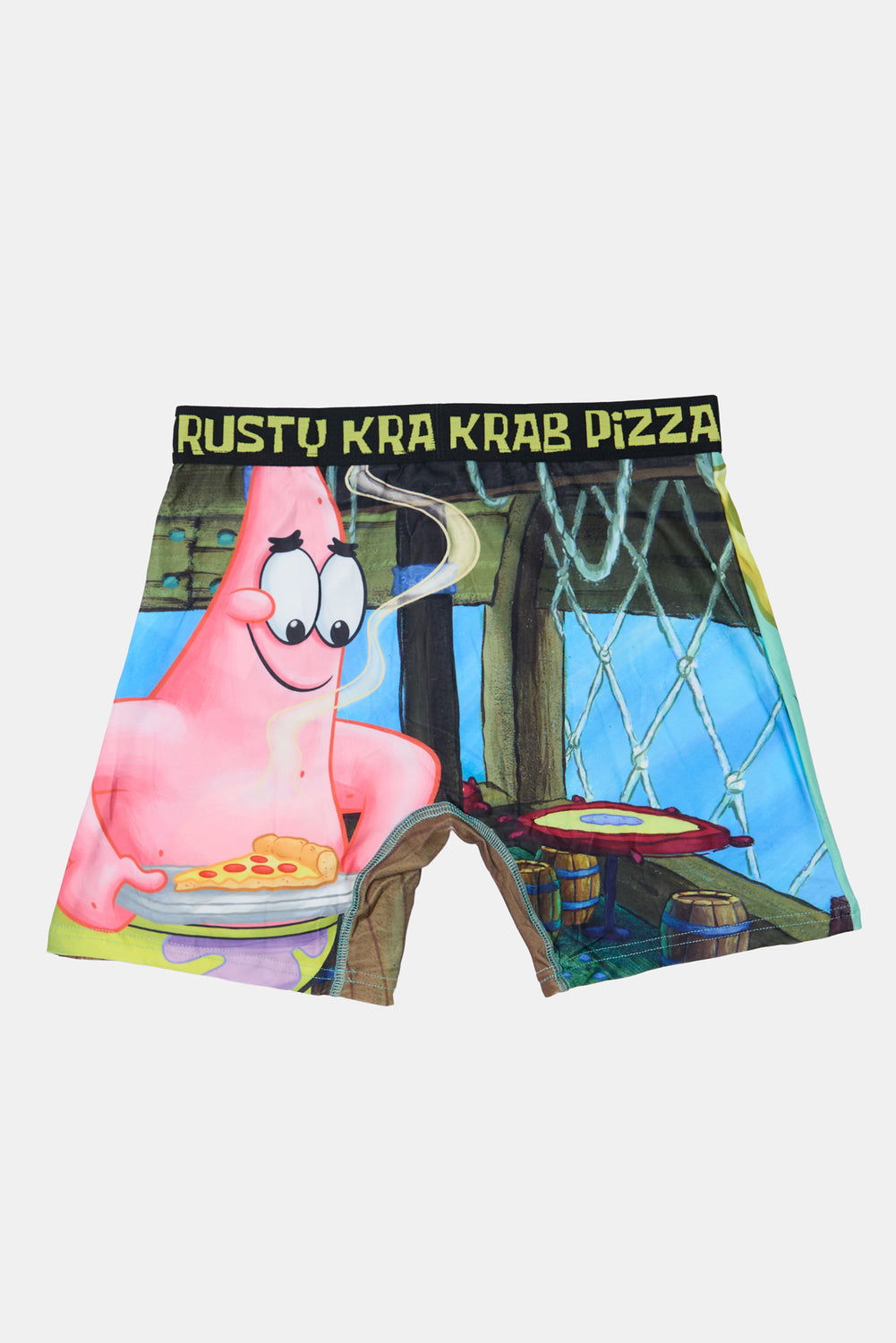 Mens SpongeBob Krusty Krab Pizza Boxer Brief Mens SpongeBob Krusty Krab Pizza Boxer Brief