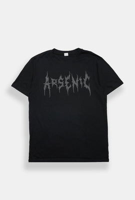 T-shirt imprimé de crâne de faucheur Arsenic