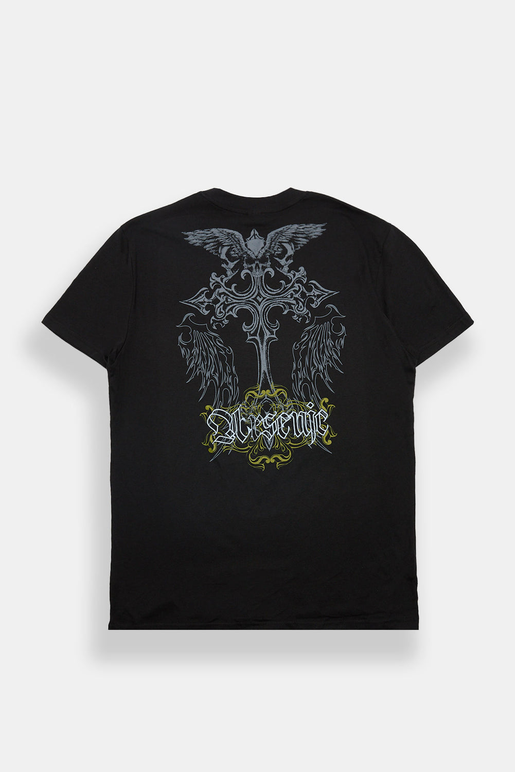 T-shirt imprimé croix gothique Arsenic T-shirt imprimé croix gothique Arsenic