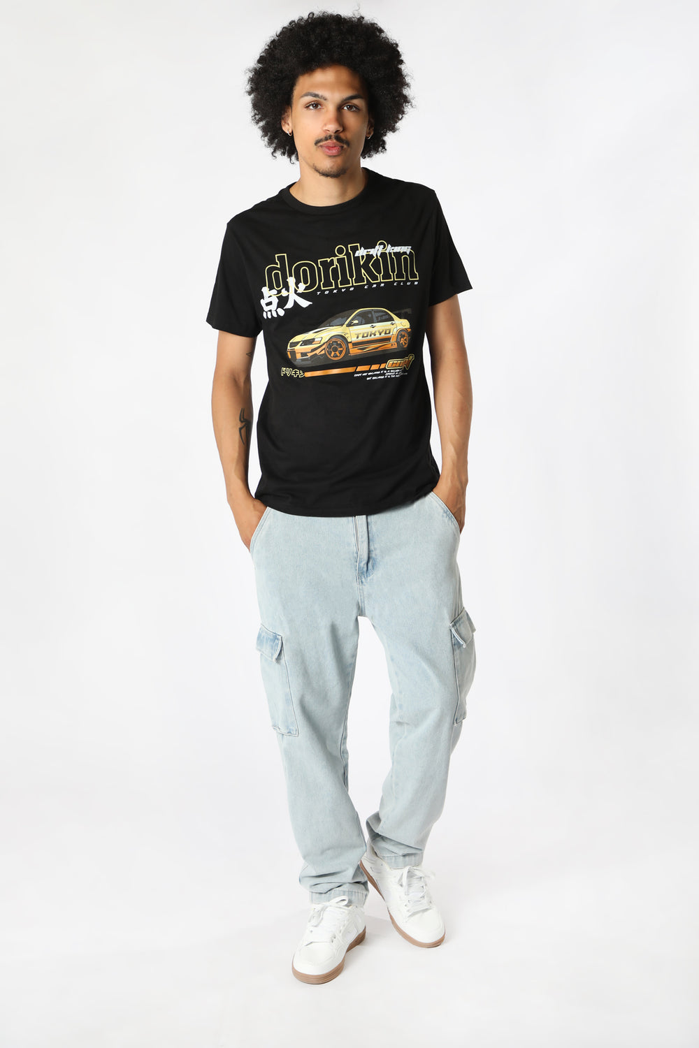 T-Shirt Imprimé Drift King West49 Homme Noir