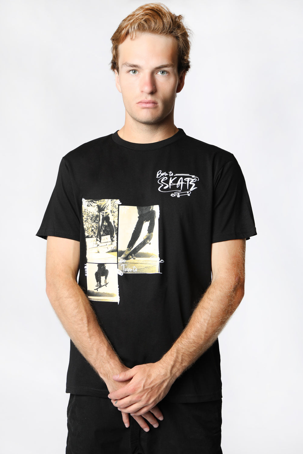 T-Shirt Imprimé Born To Skate Zoo York Homme Noir