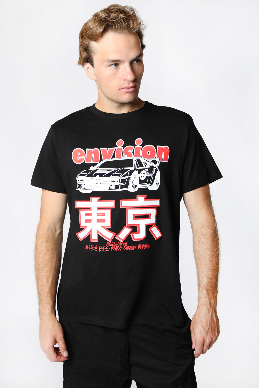 Mens Envision Graphic T-Shirt Black