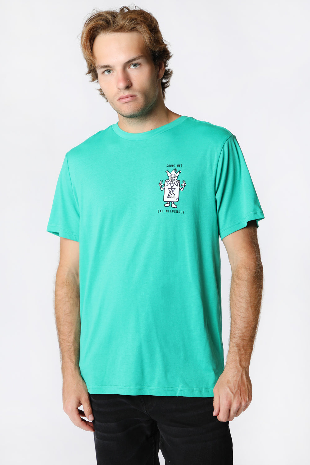 Arsenic Mens Good Friends T-Shirt Jade