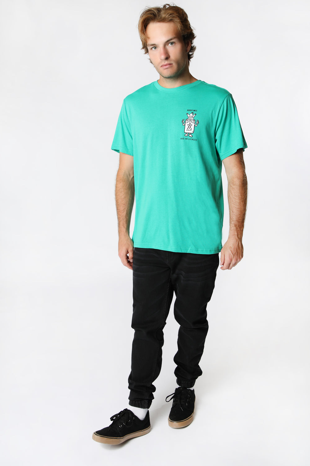 Arsenic Mens Good Friends T-Shirt Jade
