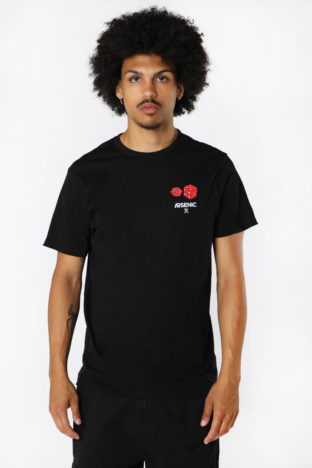 Arsenic Mens Life's A Gamble T-Shirt Black