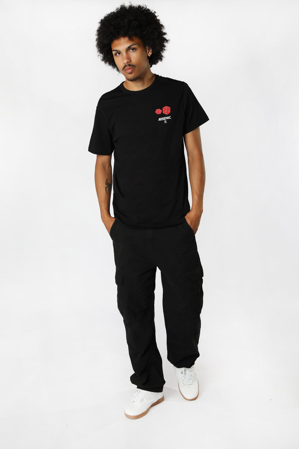 Arsenic Mens Life's A Gamble T-Shirt Black
