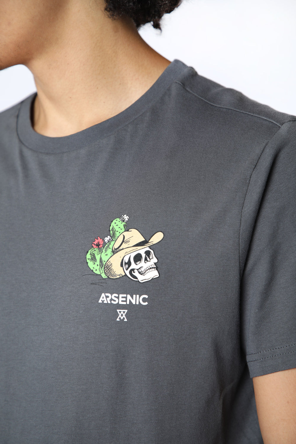 Arsenic Mens Wild West T-Shirt Dark Grey