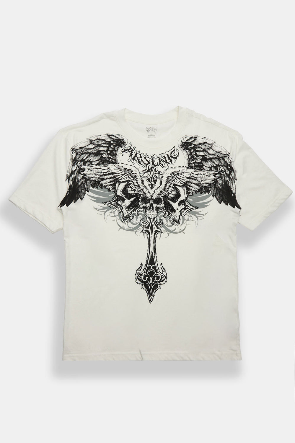 T-shirt imprimé à crânes ailés Arsenic T-shirt imprimé à crânes ailés Arsenic