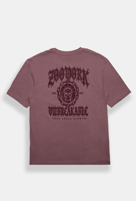 T-shirt imprimé à crâne de la Statue de la Liberté Zoo York