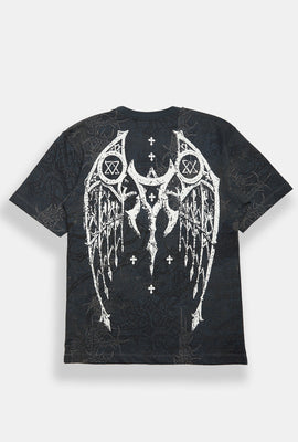 T-shirt imprimé à ailes Arsenic