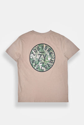 T-shirt imprimé logo circulaire camouflage Zoo York homme