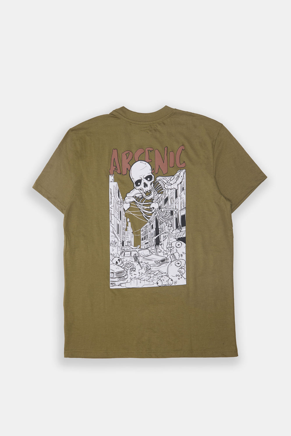 T-shirt imprimé squelette apocalyptique Arsenic homme T-shirt imprimé squelette apocalyptique Arsenic homme