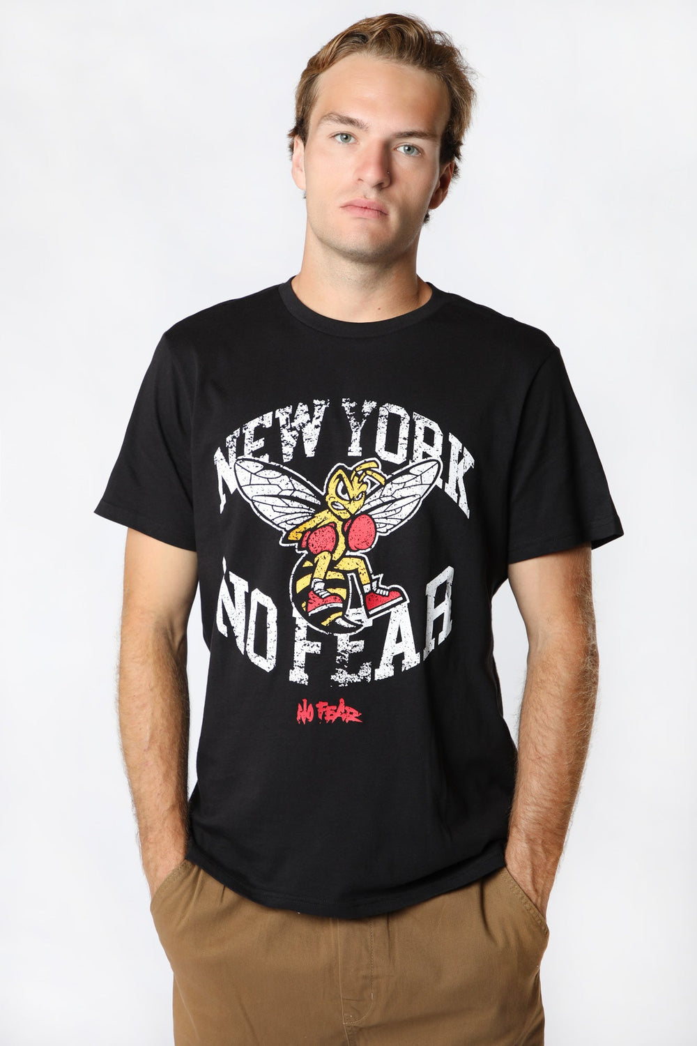 No Fear Mens Boxer Bee Graphic T-Shirt No Fear Mens Boxer Bee Graphic T-Shirt