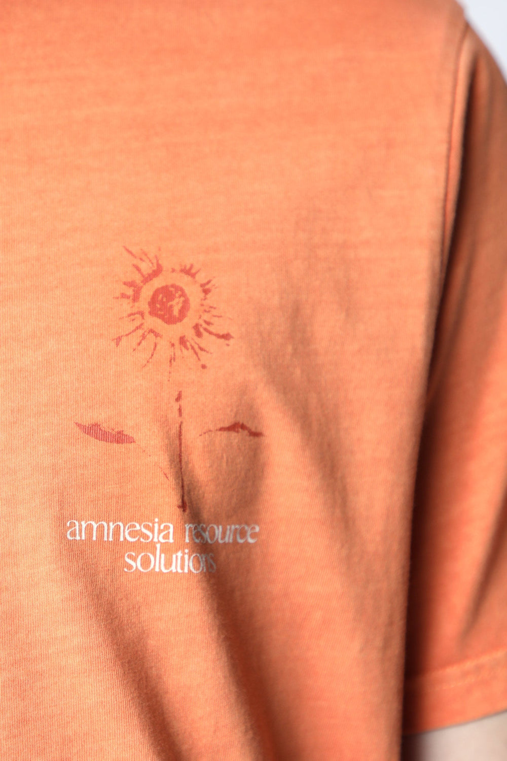 T-Shirt Imprimé Amnesia Homme Orange