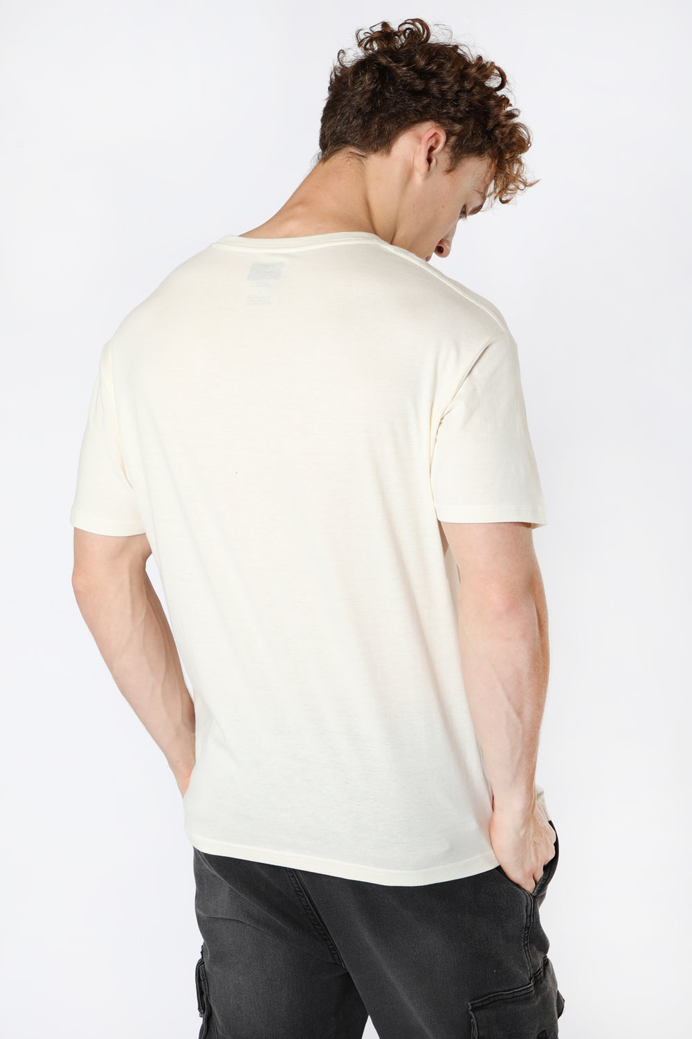 T-Shirt Unisexe Imprimé Grand Logo Zoo York Skateboarding Blanc casse