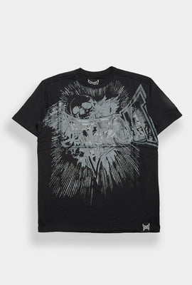 T-shirt classique imprimé logo Tapout tête de mort