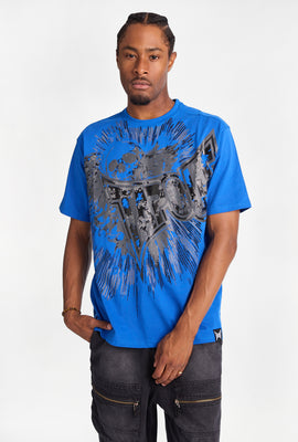 T-shirt classique imprimé logo Tapout tête de mort