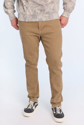 Jean coupe slim kaki homme