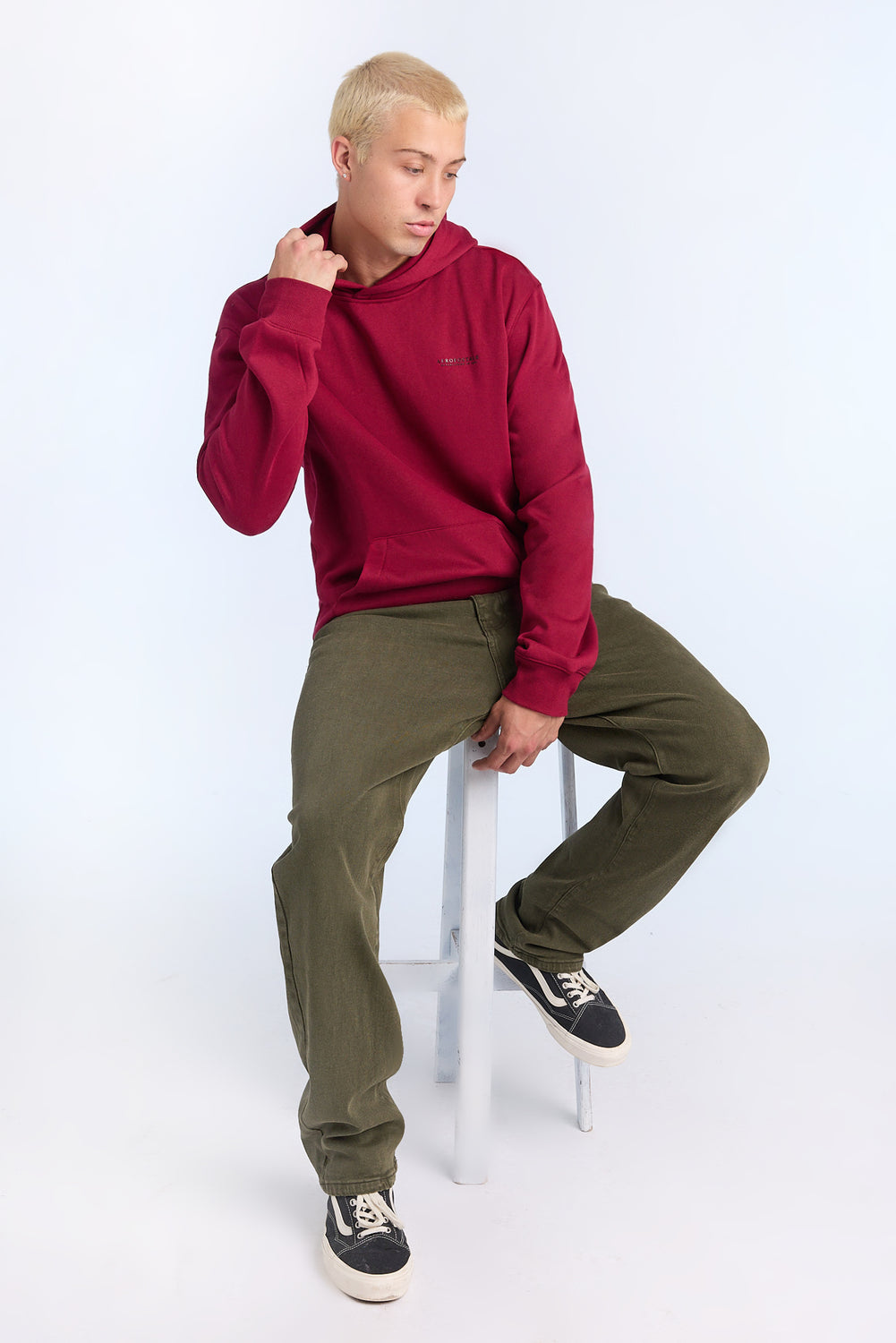 Jean coupe ample vert foncé homme Jean coupe ample vert foncé homme