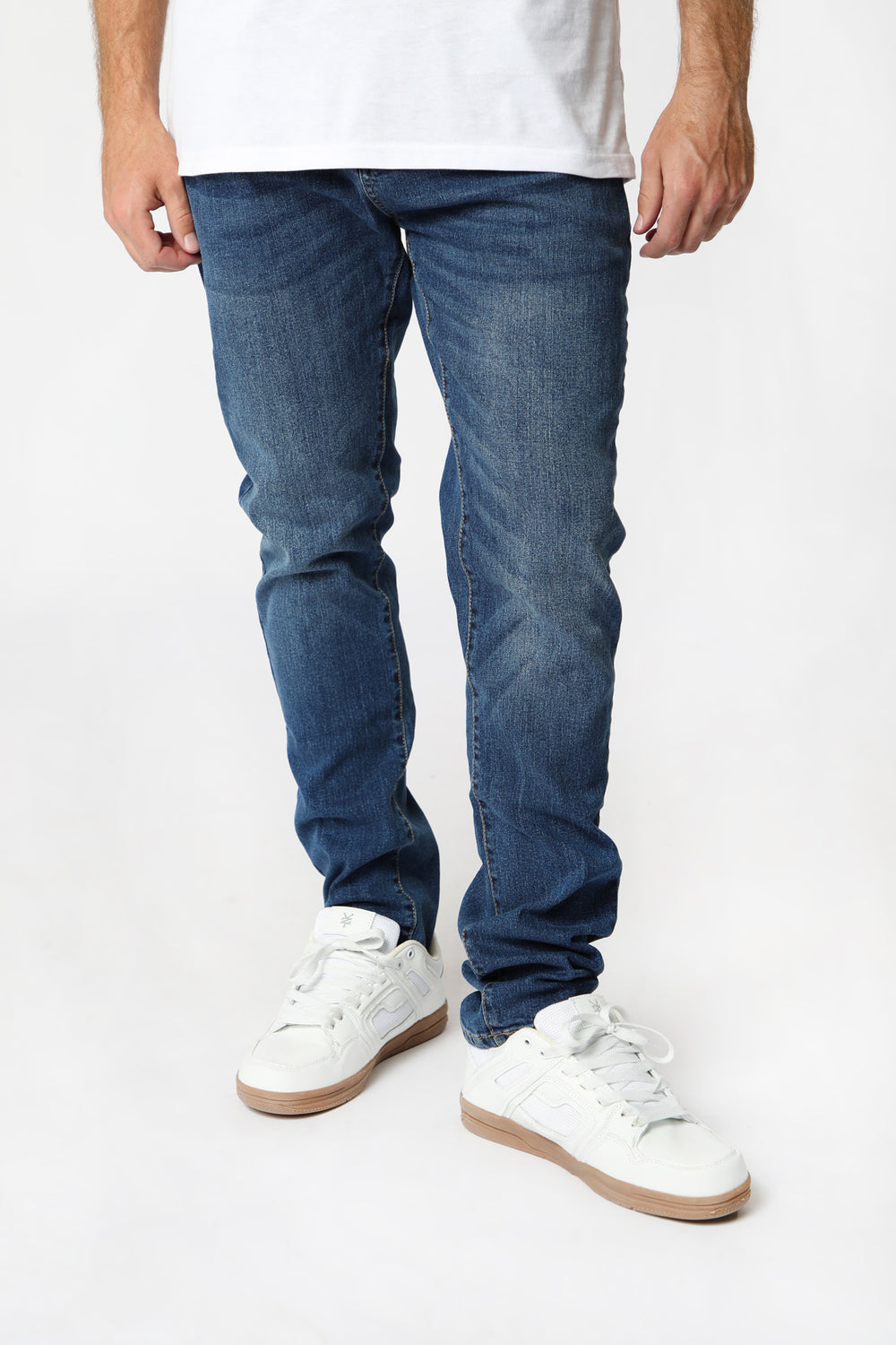 Jean Filiforme Délavé Moyen Zoo York Homme Bleu moyen