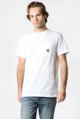 Amnesia Mens Crewneck Pocket T-Shirt