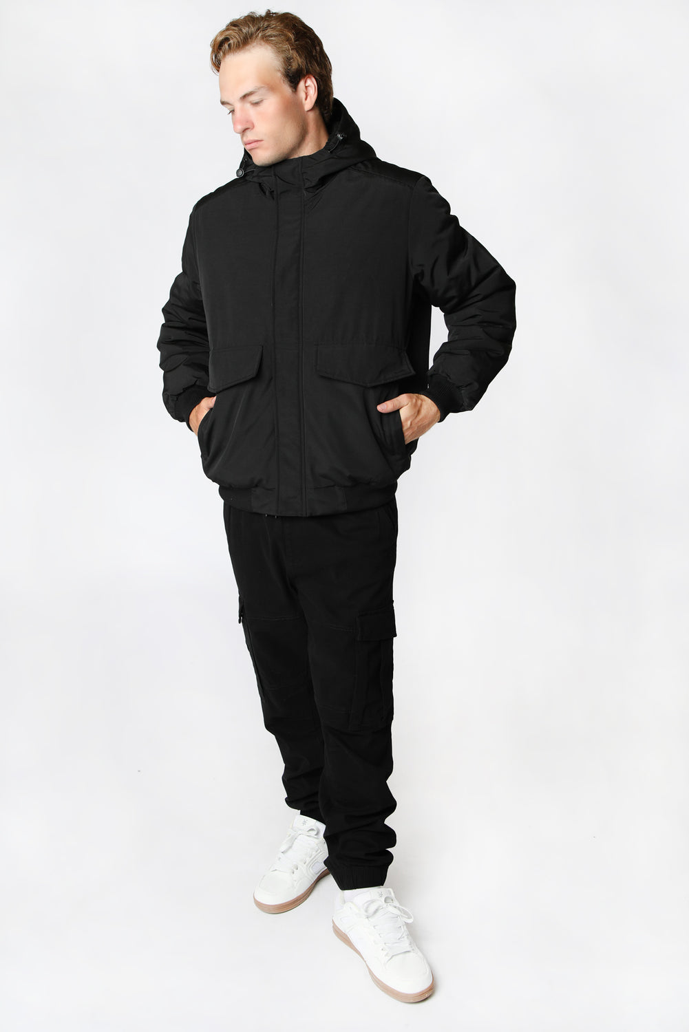Zoo York Mens Bomber Jacket Black