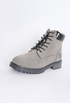 Arsenic Mens Faux Fur-Lined Hiker Boot