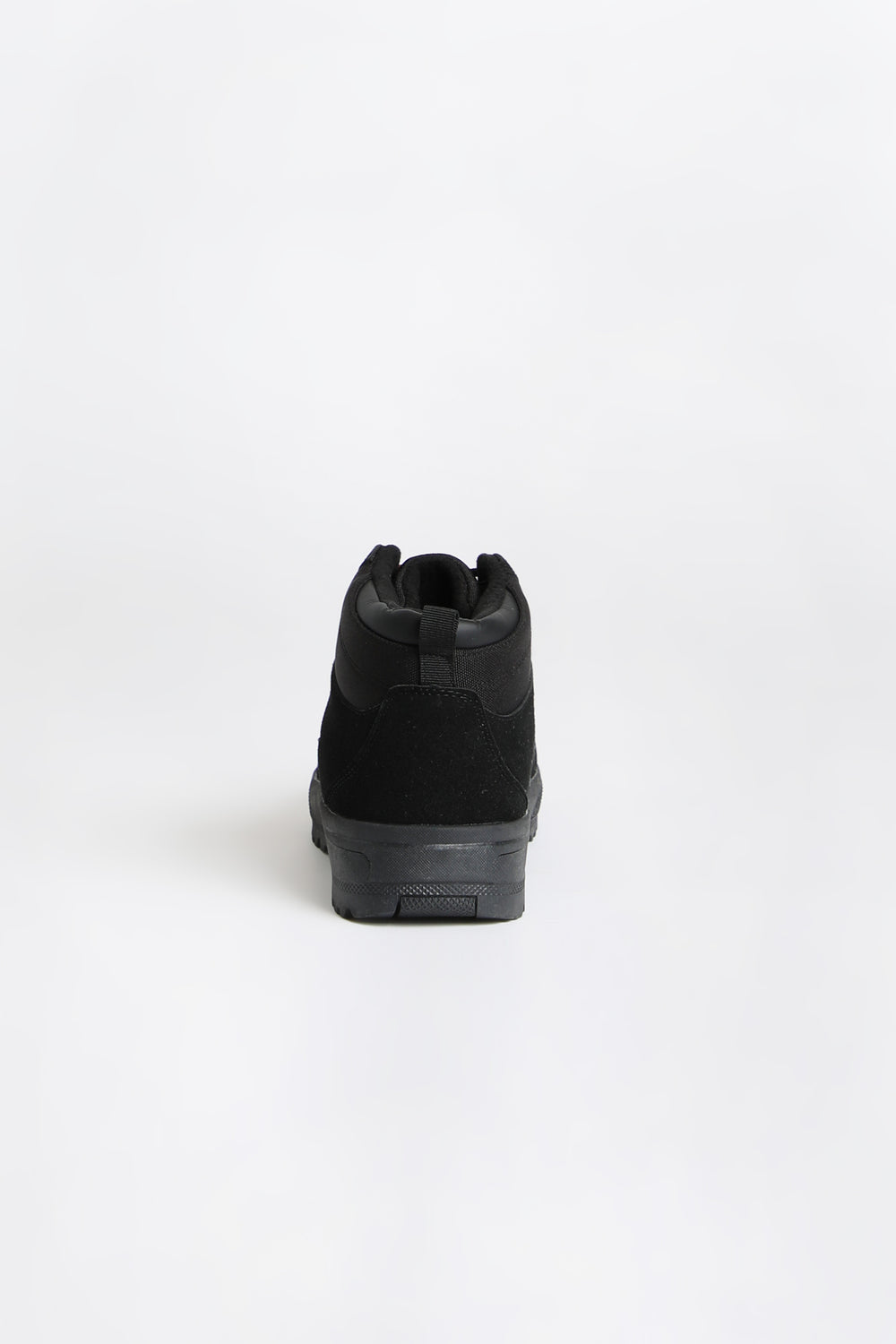 Mens Canvas Suede Skate Boots Black