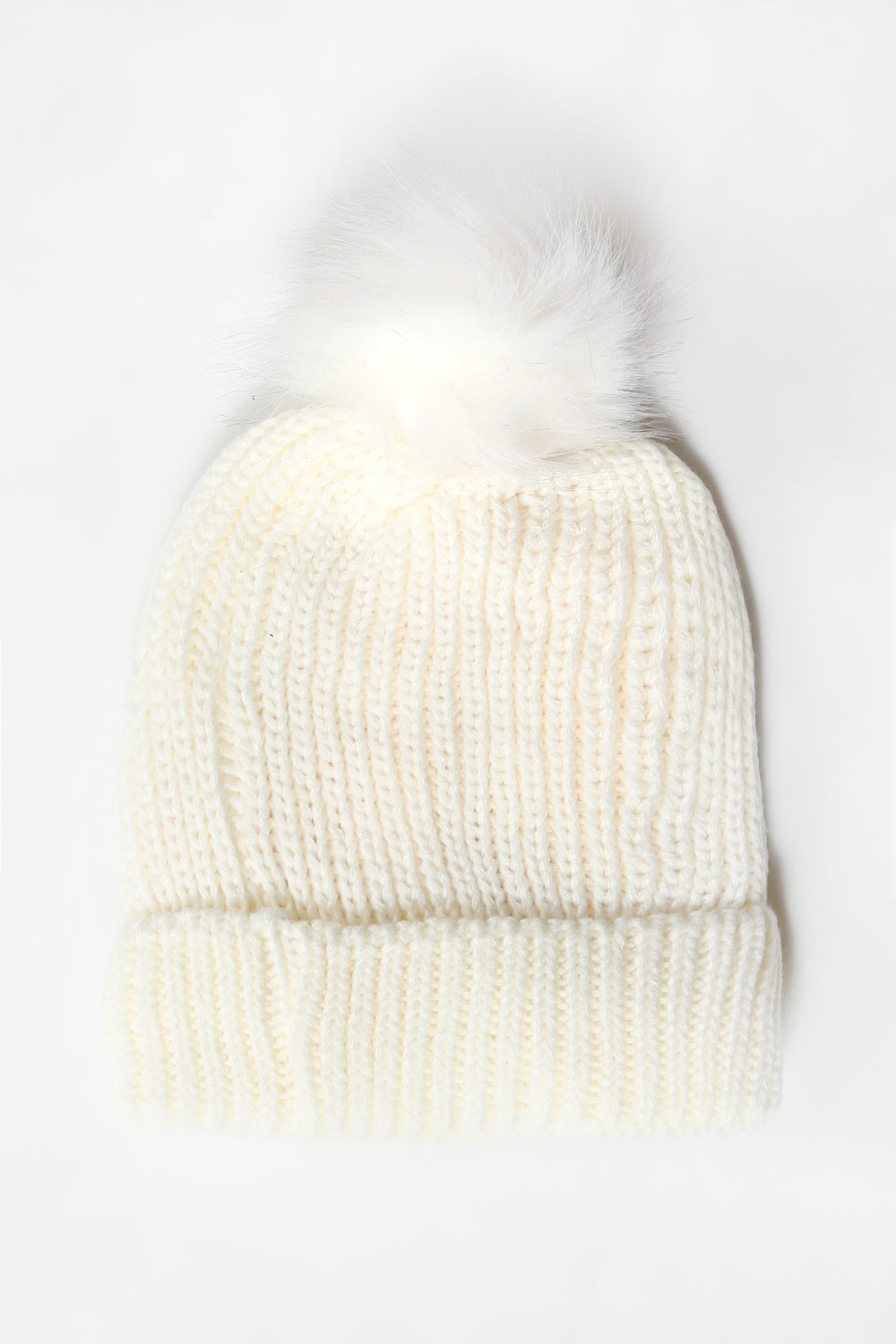 Zoo York Unisex Pompom Beanie Off White