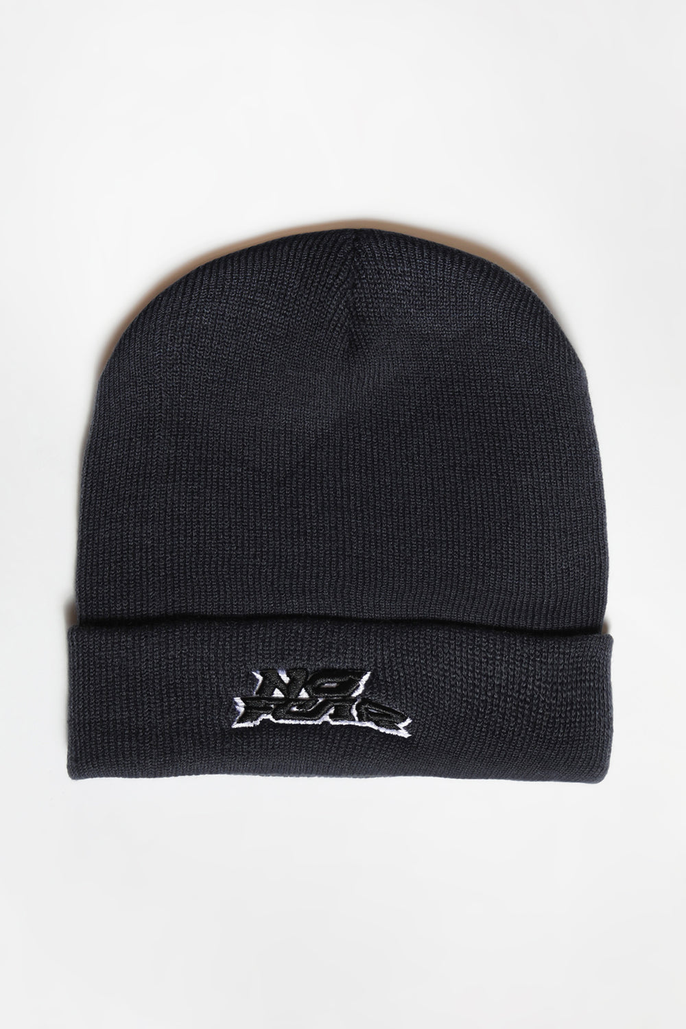 No Fear Mens Logo Foldup Beanie Navy