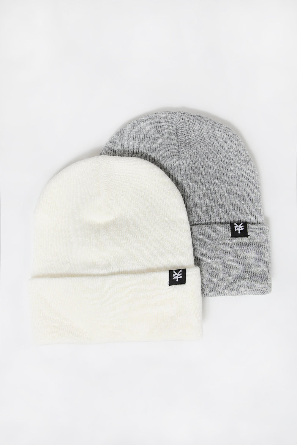 2 Tuques à Rabat Zoo York Homme Blanc casse