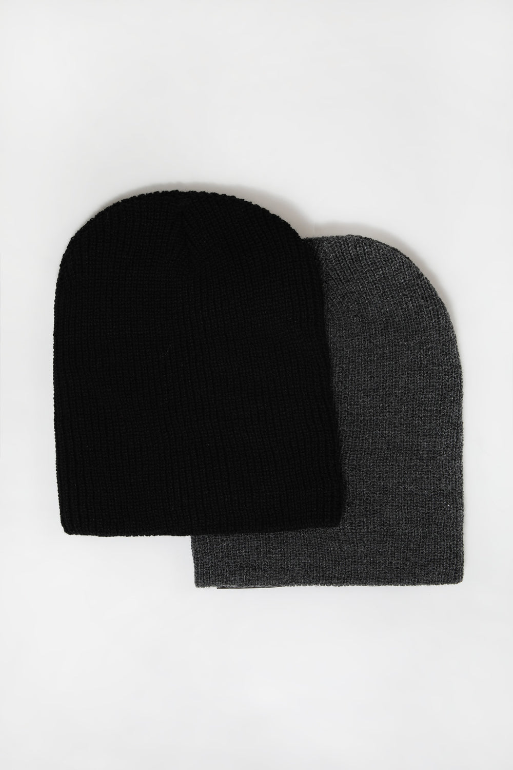 2 Tuques Style Slouchy Zoo York Homme Gris Noir