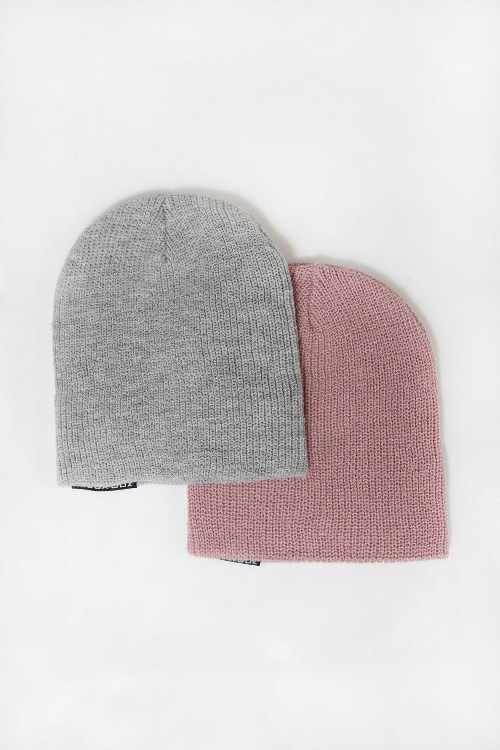 2 Tuques Style Slouchy Zoo York Homme Rose