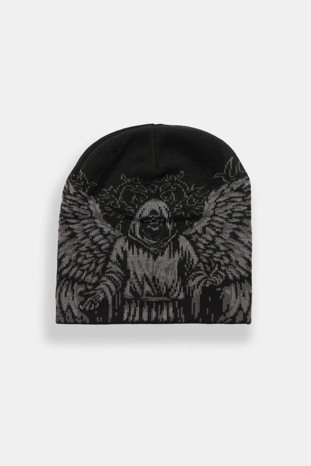 Winged Grim Reaper Jacquard Beanie Winged Grim Reaper Jacquard Beanie