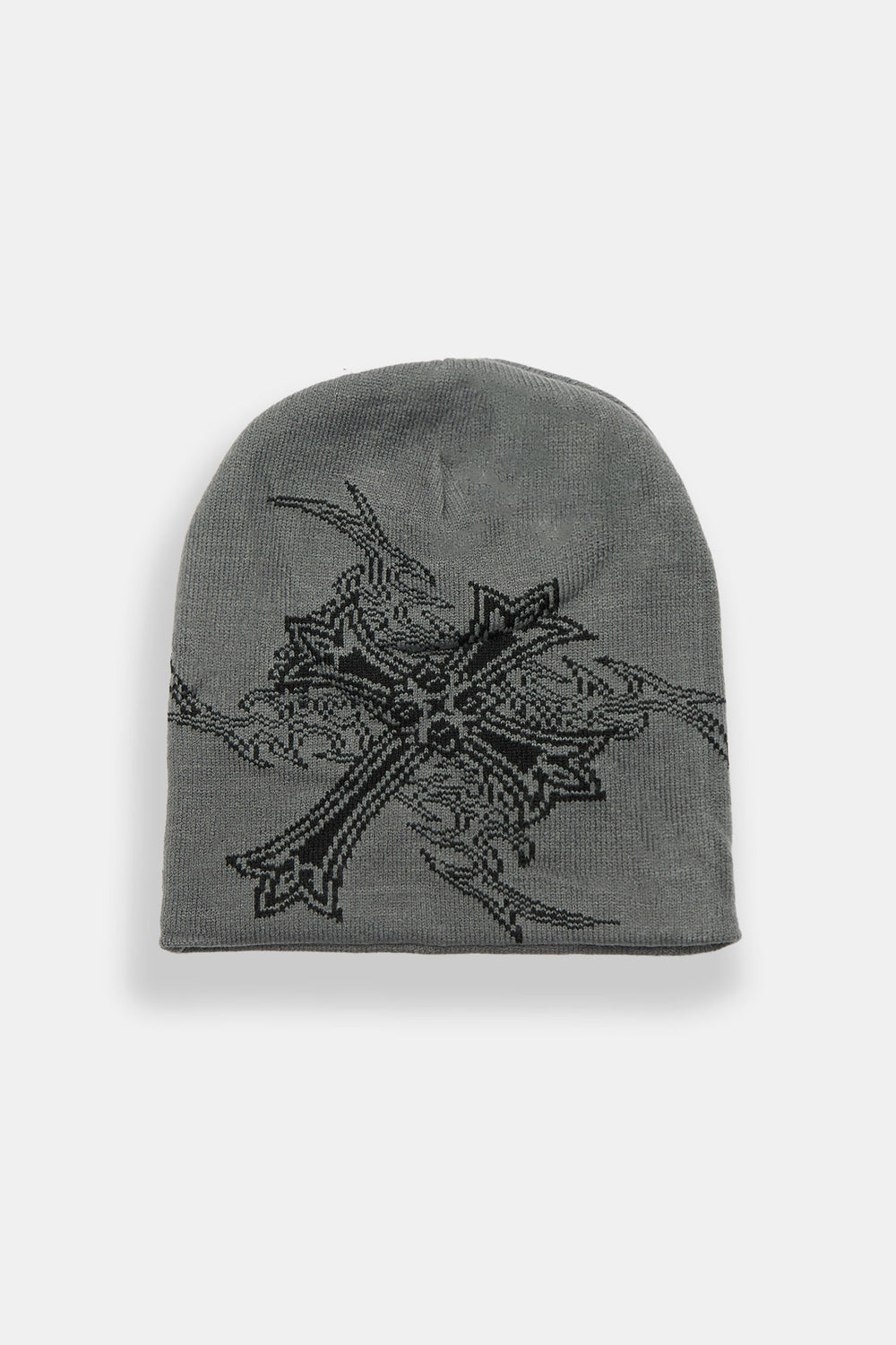 Tuque en tricot jacquard à croix Tuque en tricot jacquard à croix