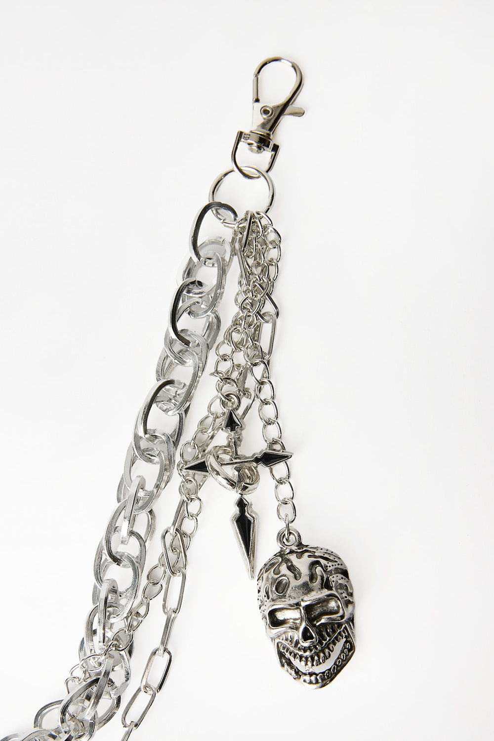 Chaîne de portefeuille à crâne et croix Arsenic Chaîne de portefeuille à crâne et croix Arsenic