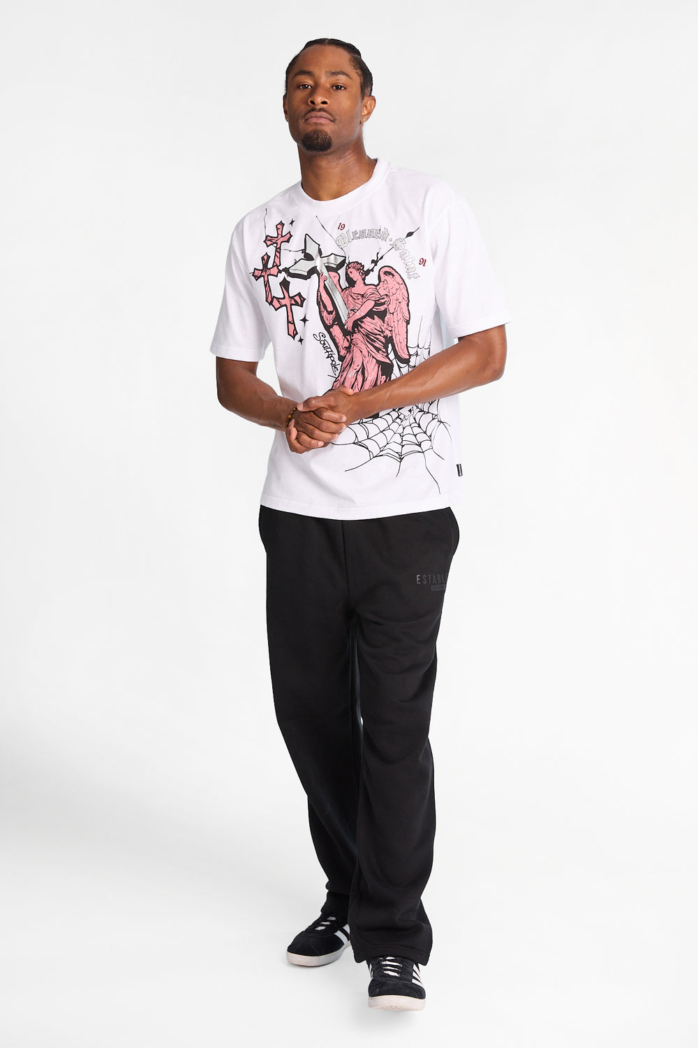 Pantalon en molleton imprimé Southpole Establish Pantalon en molleton imprimé Southpole Establish