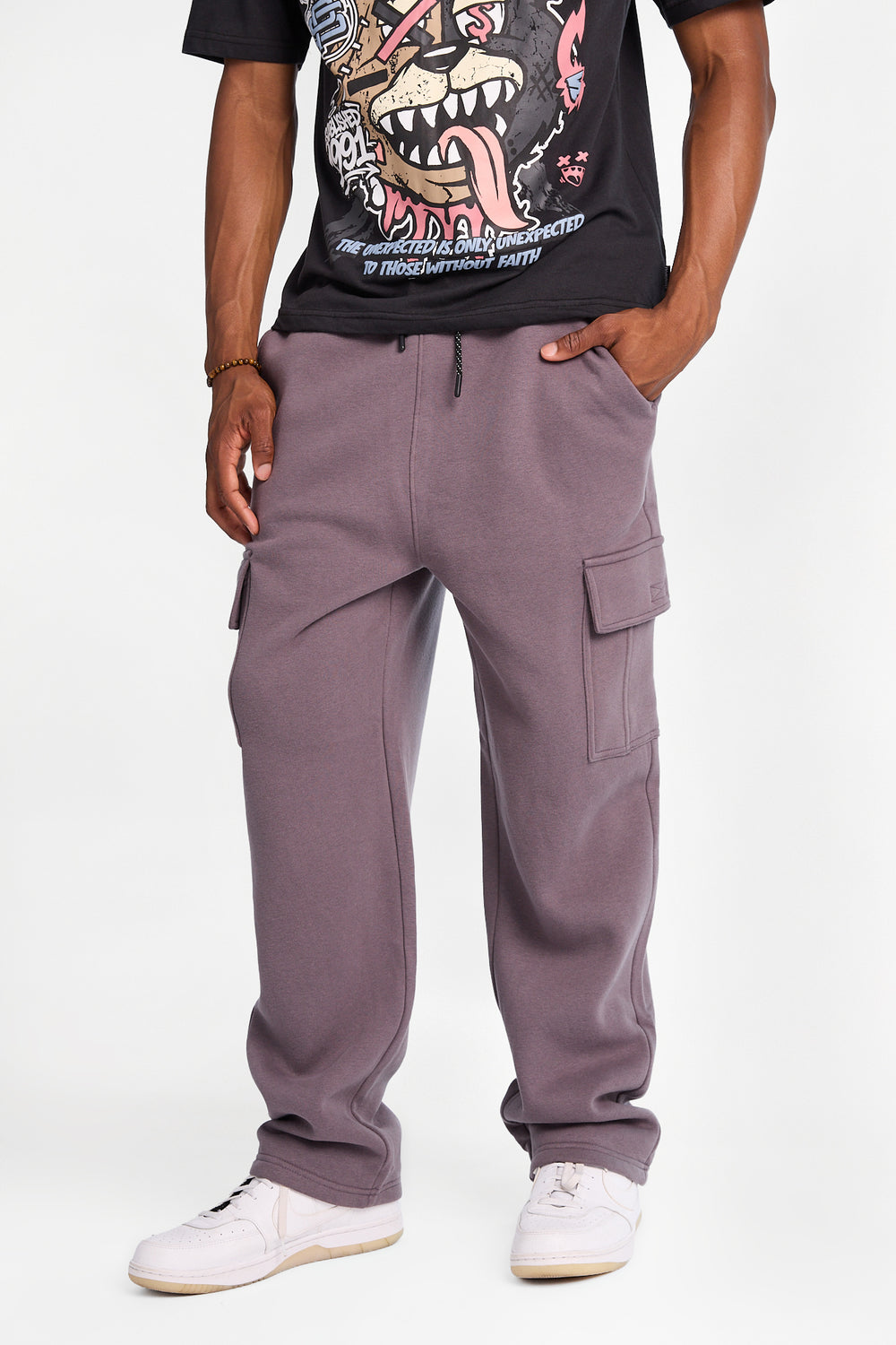 Pantalon cargo en molleton Southpole Pantalon cargo en molleton Southpole